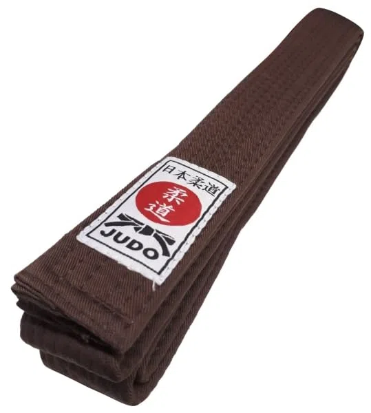 Schwarzgurt mit Bestickung Judo + Name individuell, bestickter Judogürtel schwarz mit Judo-Label
