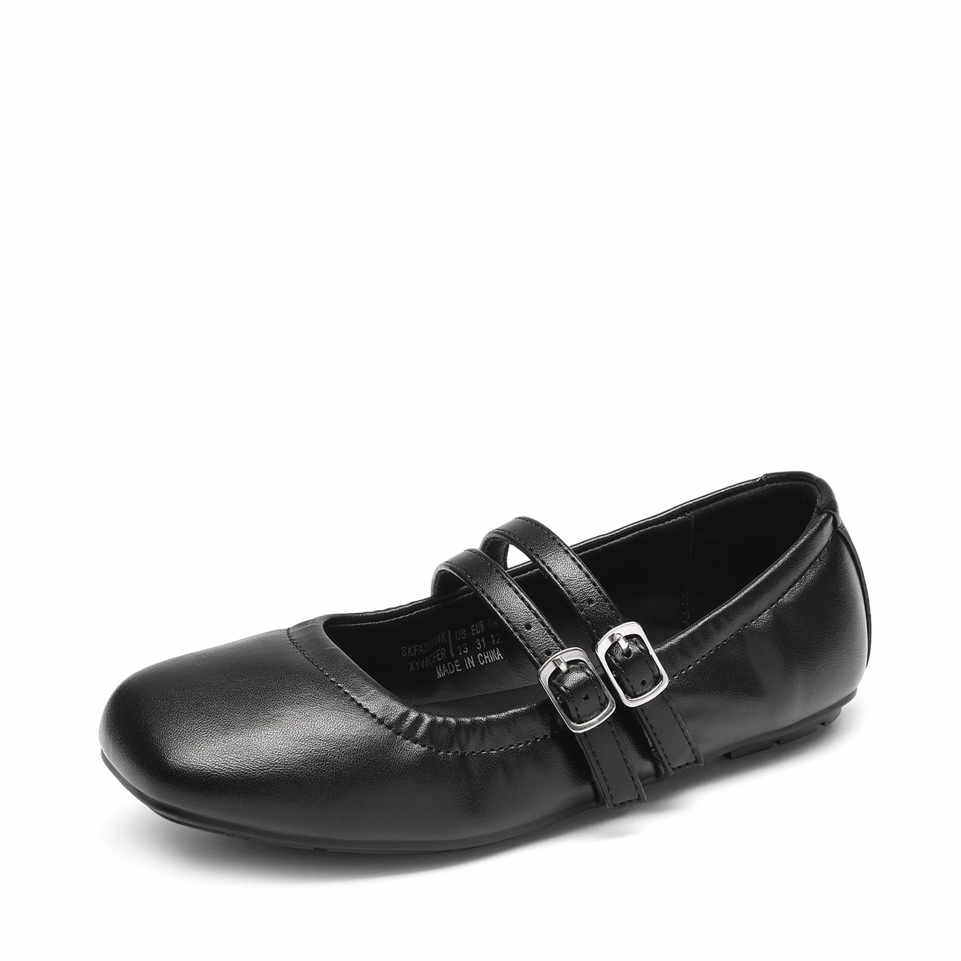 DREAM PAIRS Ballerinas Mädchen Kommunionsschuhe Faltbar Flache Schuhe Prinzessin Schuhe für Party rutschfest Wasserdicht Weich verstärkt Fußgewölbeunterstützung