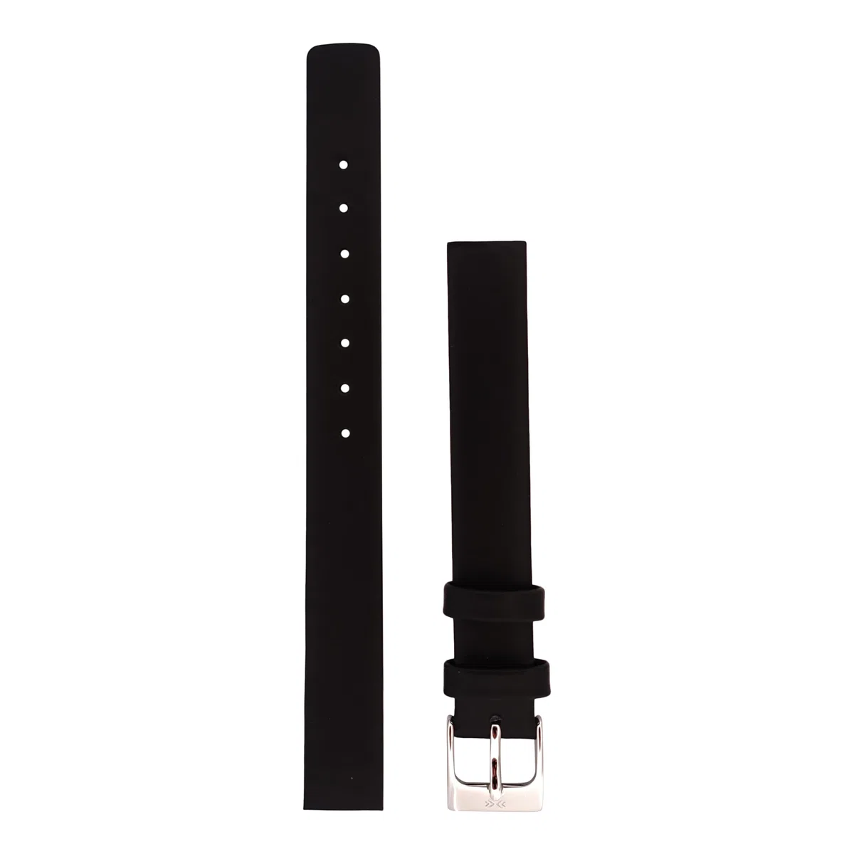 Skagen Uhrenarmbänder für Damen 12mm, Schwarz Leder, original ersatzband für 358XSSLBC
