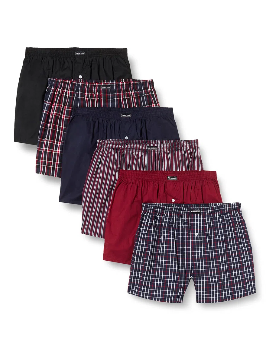 Lower East American Boxershorts Herren 10 Pack I 6 Pack aus 100% Baumwolle I Unterwäsche Herren, Unterhosen für Männer