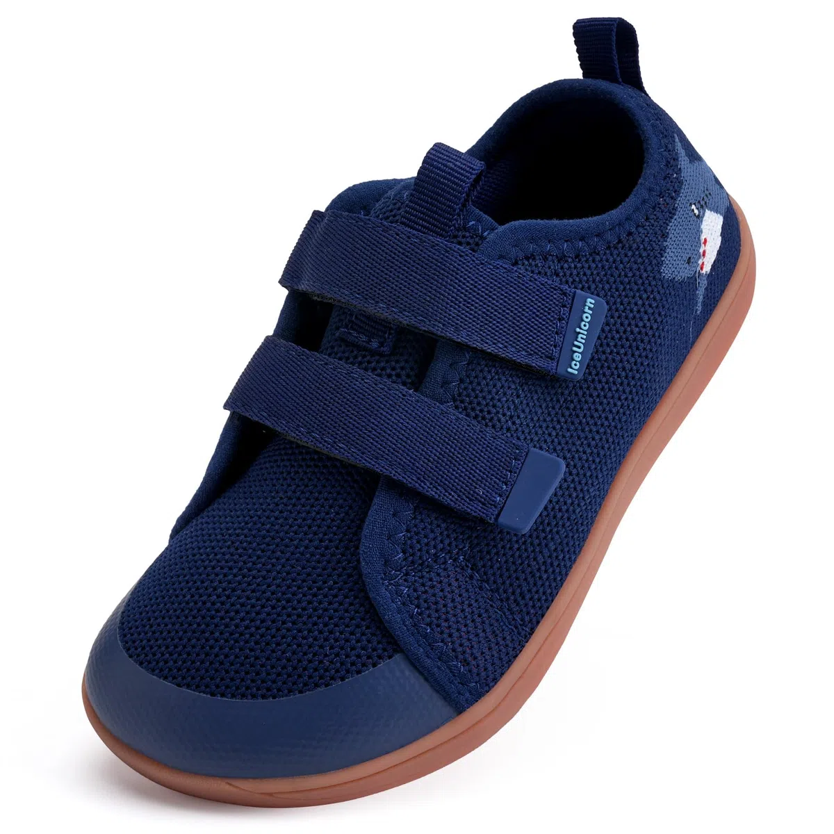 IceUnicorn Kinder Barfußschuhe Breite Zehenbox Jungen Mädchen Hausschuhe Minimalistische Outdoor Traillaufschuhe Walking Schuhe(Marine, 25EU Weit)