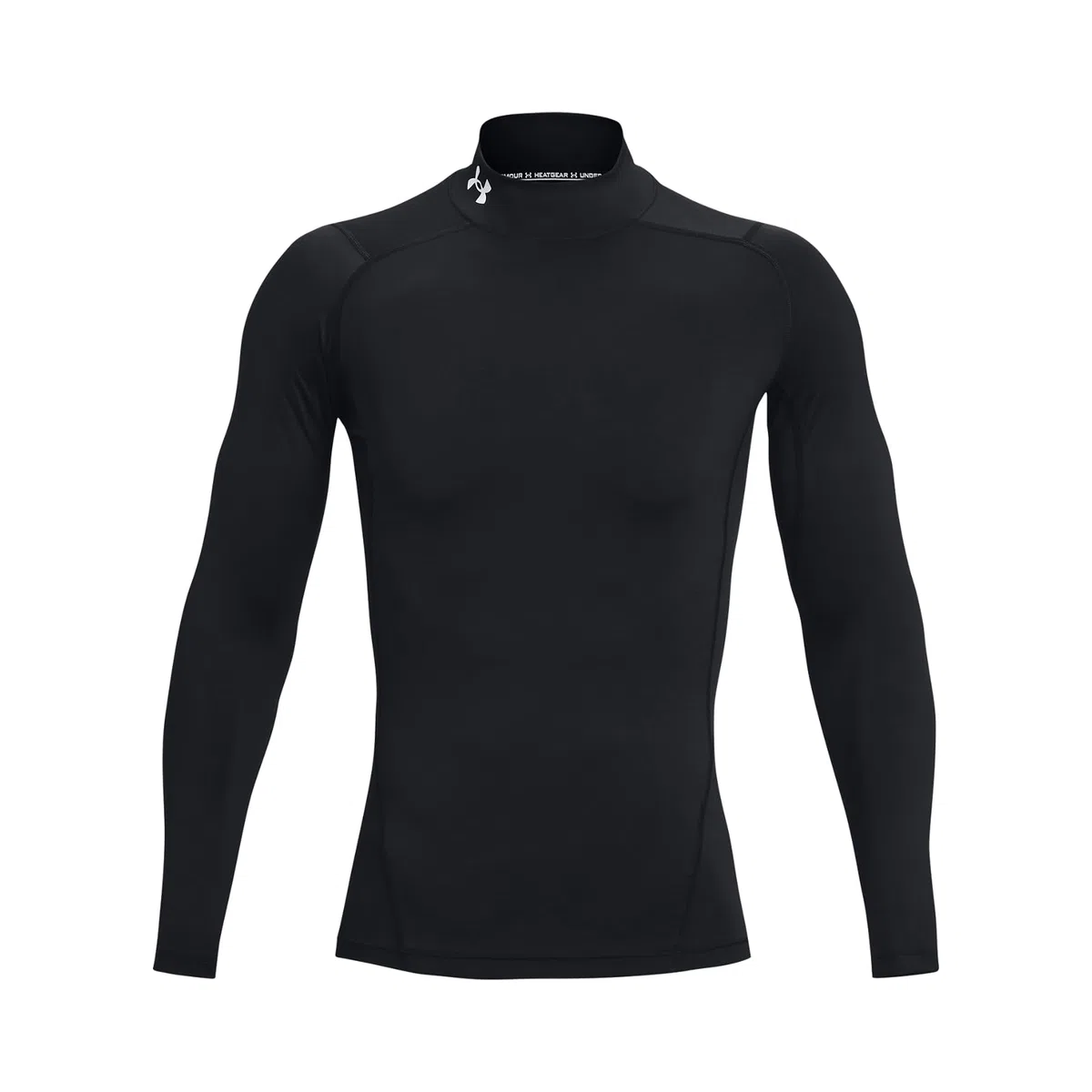 Under Armour Baselayer HG Comp Mock Longlseeve T-Shirt Weiß Herren