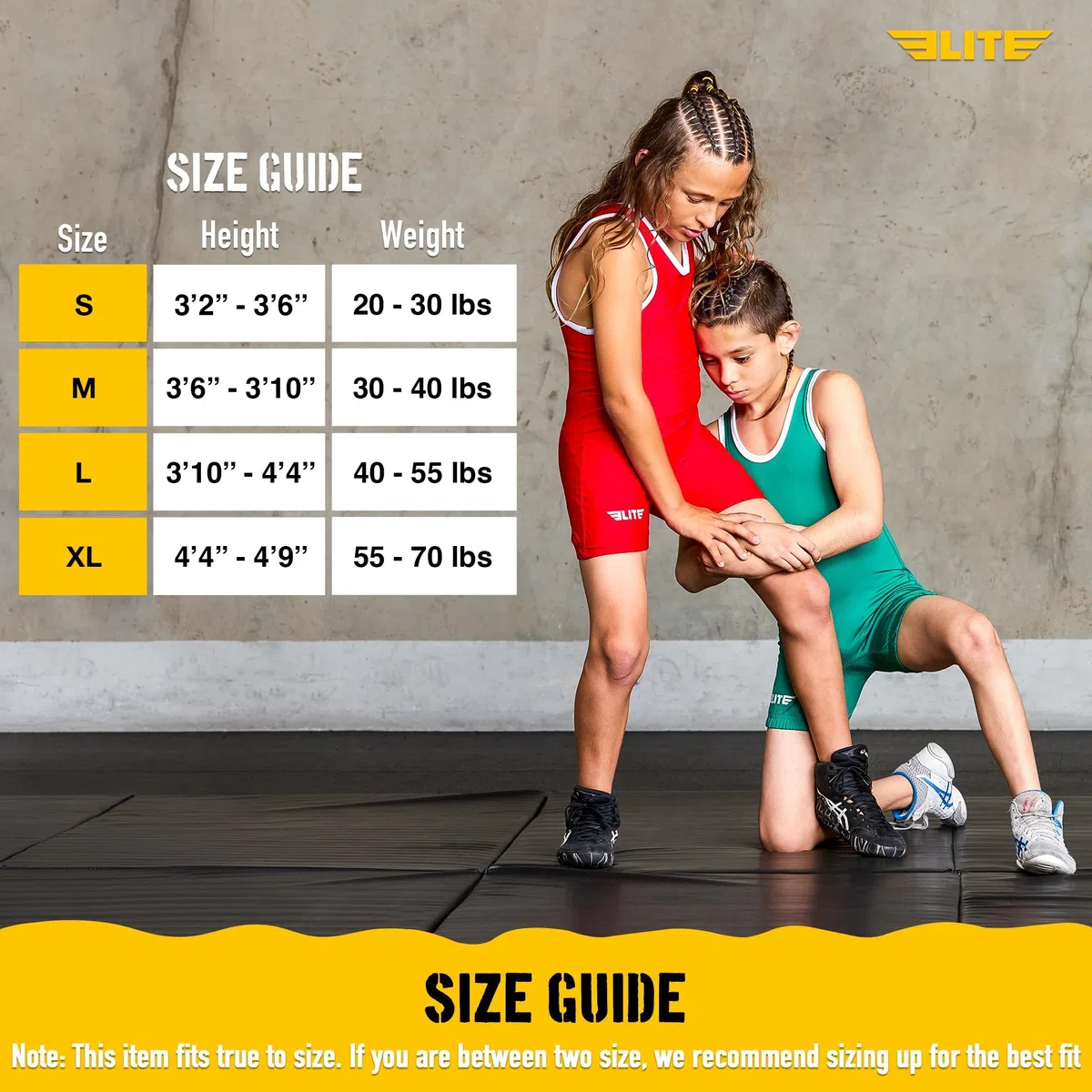 Elite Sports Kinder Wrestling Youth Singlet, Standard Jungen Wrestling Singlets