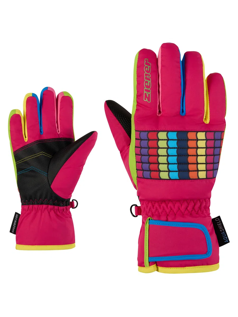 Ziener Kinder LAMIL-Z Ski-Handschuhe/Wintersport | wasserdicht, PFC frei