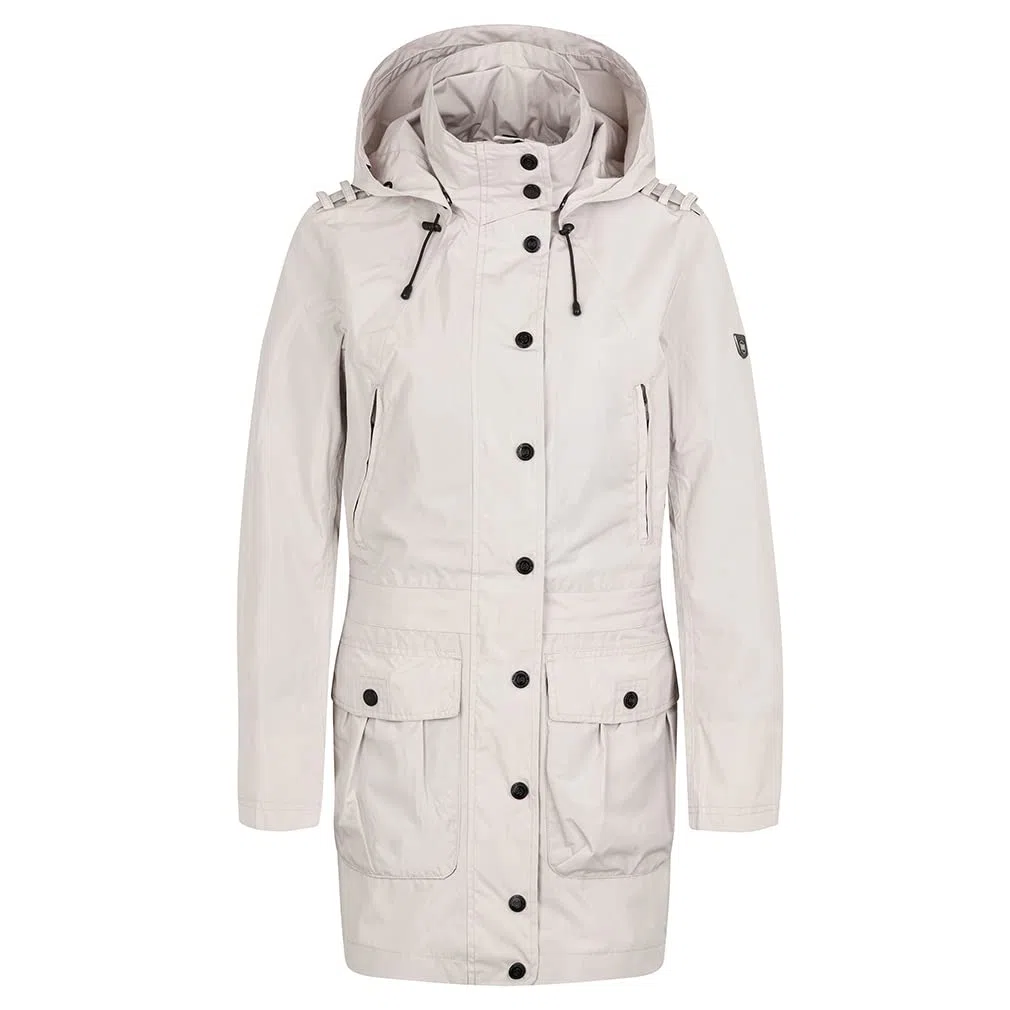 Knuffelwuff Damen Übergangsjacke - Leichte wasserdichte Jacke Lexington - Atmungsaktive Regenjacke mit extra vielen Taschen für Outdoor, Wandern, Reisen, Gassi gehen