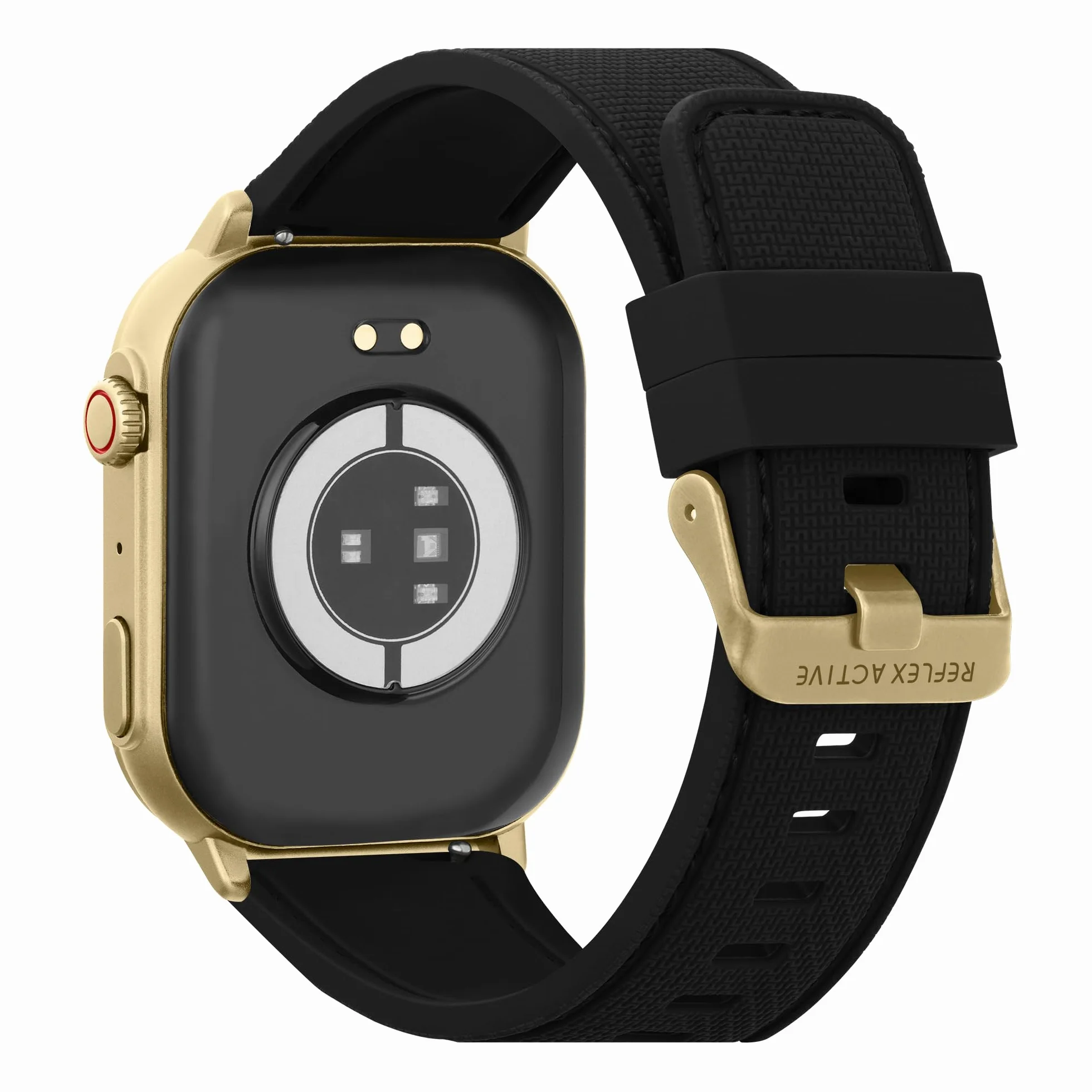 Reflex Active AMOLED Smartwatch Serie 29 mit 5,1 cm Touchscreen, Pulsmesser, Blutsauerstoff, IP68, Fitness-Tracking, schwarzes Armband für iOS + Android
