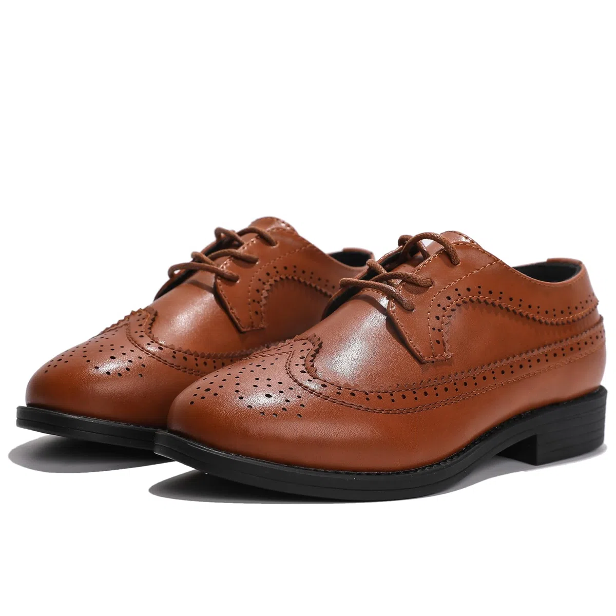 DADAWEN Jungen Schnürsenkel Anzugschuhe Schule Hochzeit Uniformschuhe
