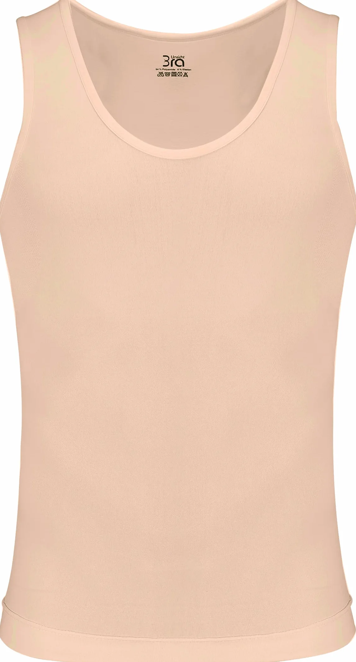 UnsichtBra Shapewear Unterhemd Herren | Bauchweg Unterhemd | Kompressionsshirt/Body Shaper Funktionsshirt | Compression Shirt Slimming – Weiß, Beige, Schwarz