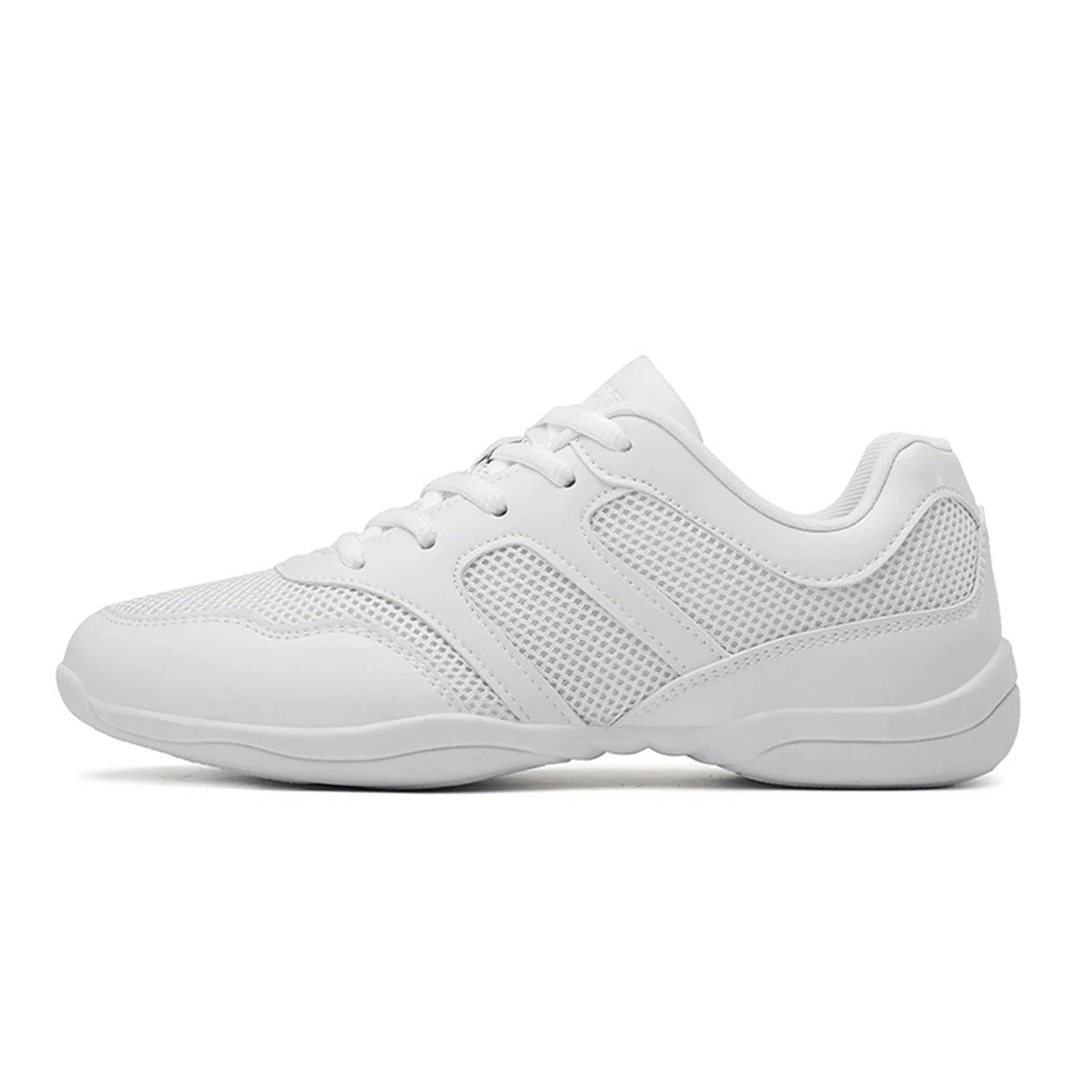 Damen Cheerleadingschuhe Mädchen Cheerleadingschuhe Tanzschuhe Gymnastik Jazz Yoga Trainingschuhe Outdoor Sportschuhe Walkingschuhe Weiß