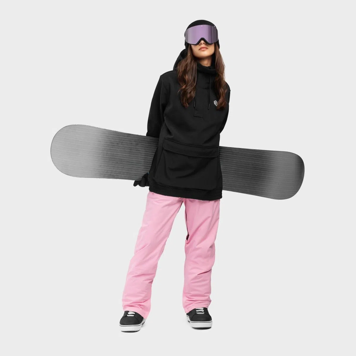 SIROKO - Snowboardjacke mit Kängurutasche für Damen W3-W North Ice