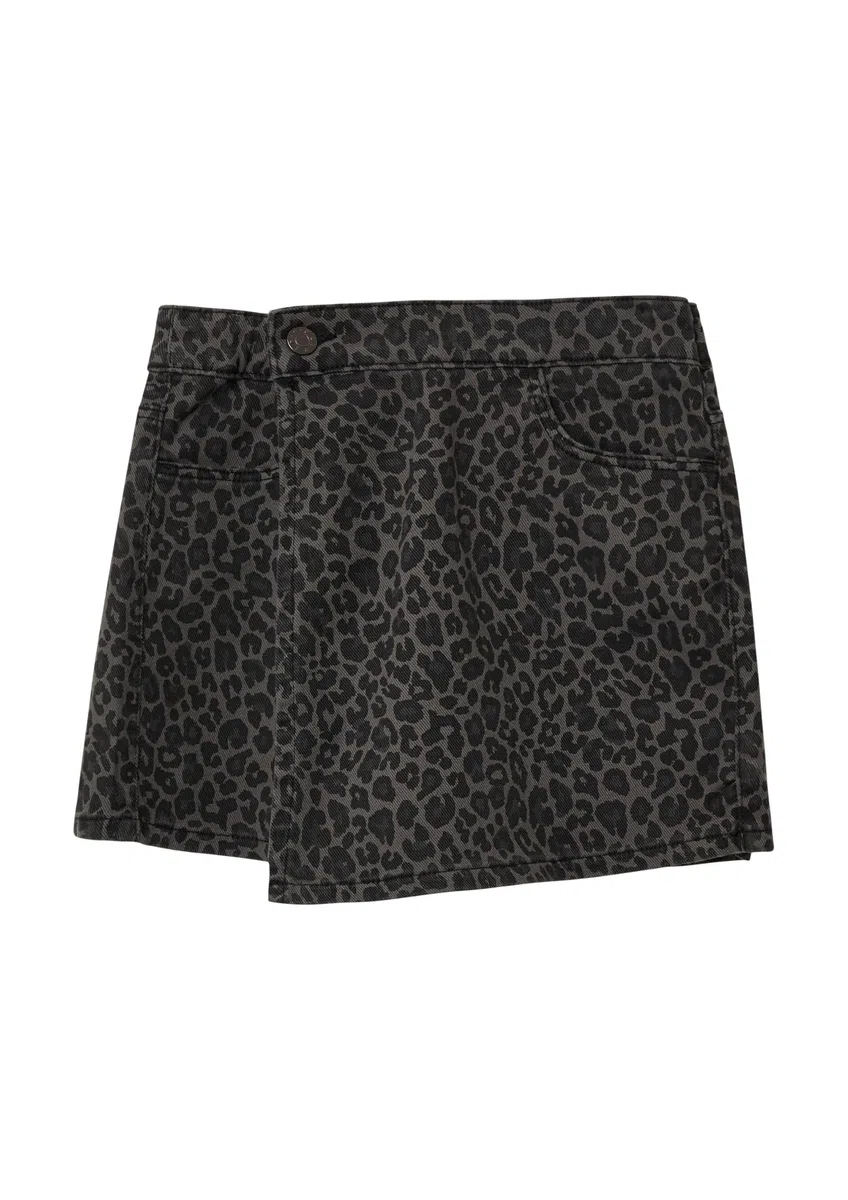 Skort/Rock mit Shorts dunkelgrau 158