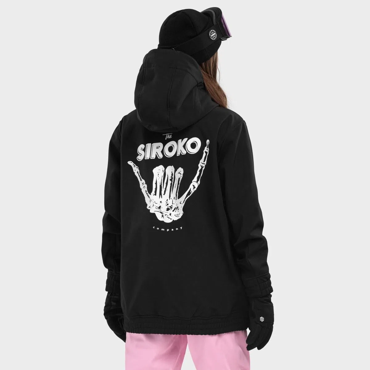 SIROKO - Snowboardjacke mit Kängurutasche für Damen W3-W North Ice