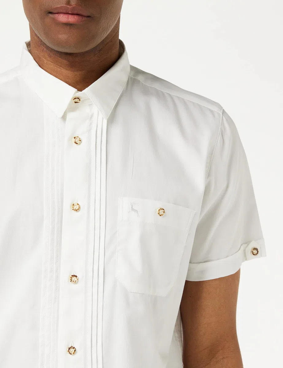 Stockerpoint Herren Kurzarm Trachtenhemd Bodo I Größe S-2XL I Traditionelles & modernes Design I Atmungsaktiv & pflegeleicht I 100% Baumwolle I Perfekt für Trachten & Festlichkeiten