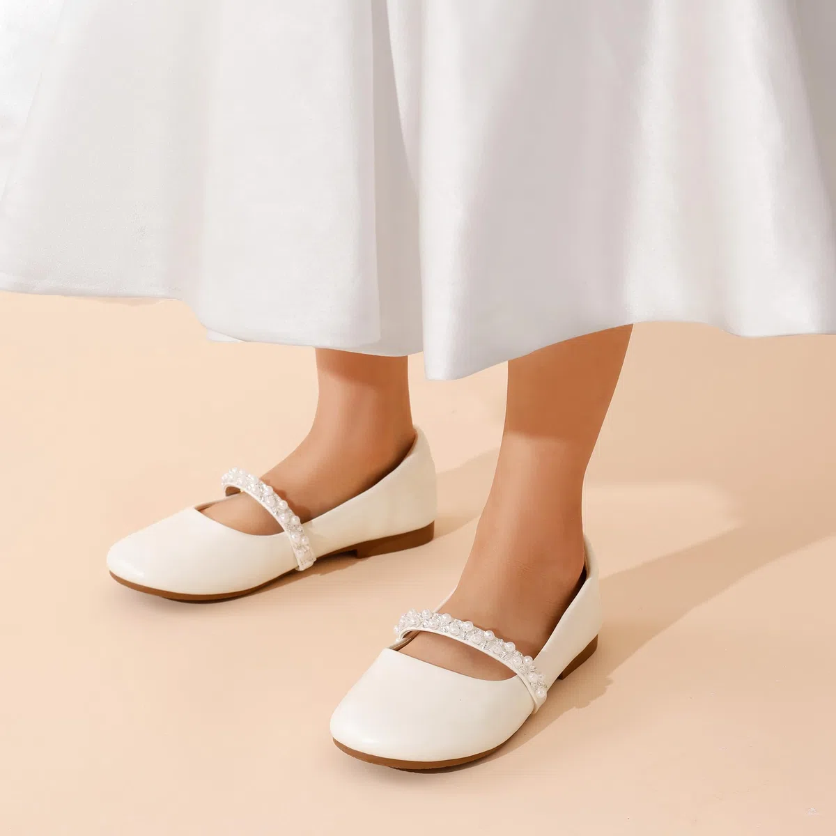 DREAM PAIRS Mädchen Mary Jane Strap Flache Schuhe Ballerinas Prinzessin Schuhe Flache Schulschuhe