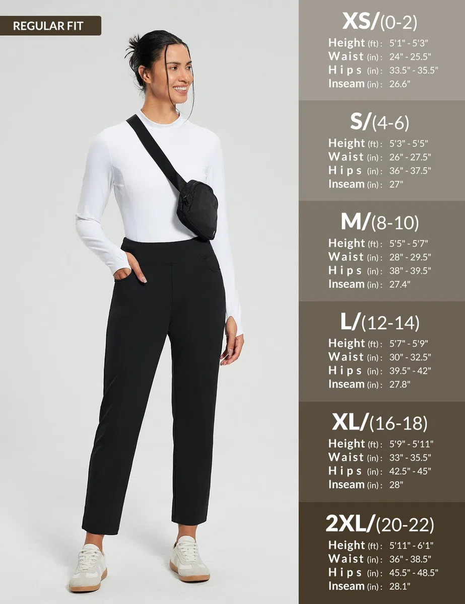 baleaf Damen Sport Jogginghose Sporthose mit Taschen Golfhose