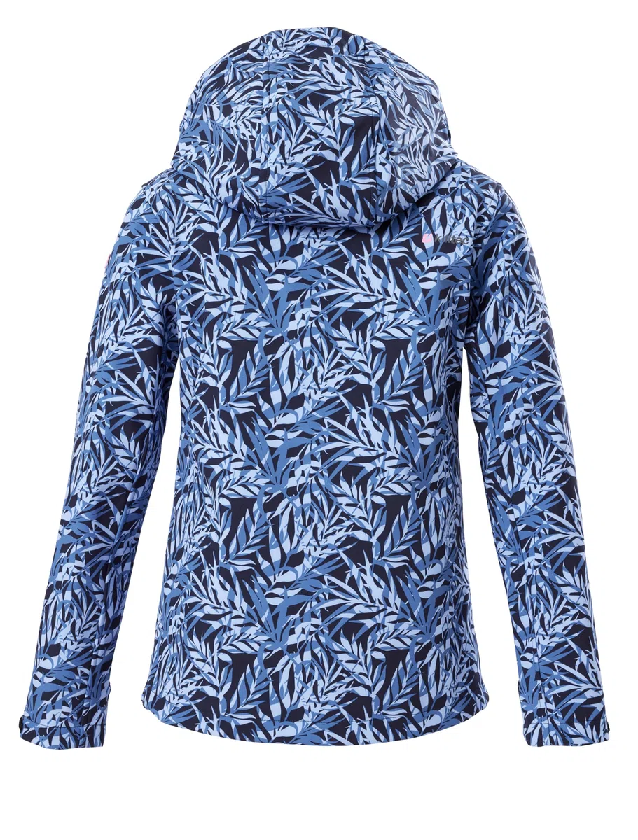 killtec Mädchen Softshelljacke/Outdoorjacke mit Kapuze Mädchen Softshelljacke Print, dunkelnavy, 128, 43200-000