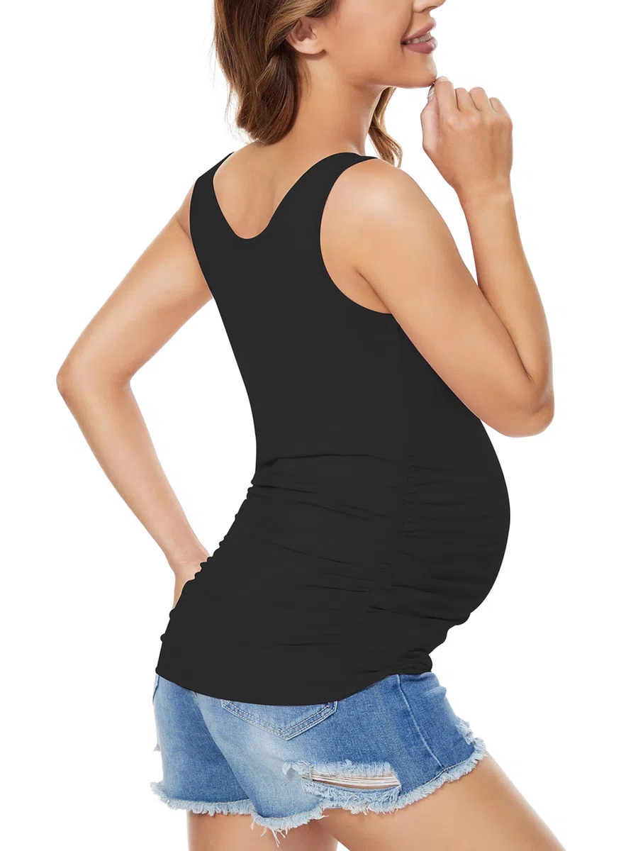 3er Pack Damen Umstandstop Umstandsmode Schwangerschafts Top