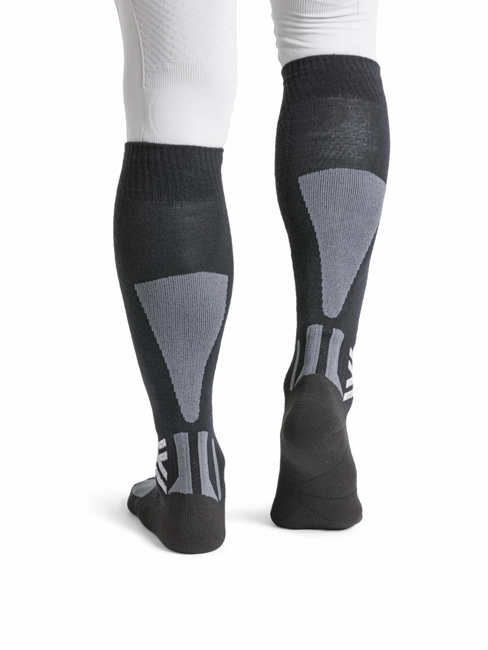X-Socks Ski Discover Merino OTC – Merinowolle-Skisocken für Komfort & Wärme – O-Ring-Bandage für sicheren Halt & Unterstützung – Perfekt für Ski & Wintersport - Schwarz/Grau, 39-41