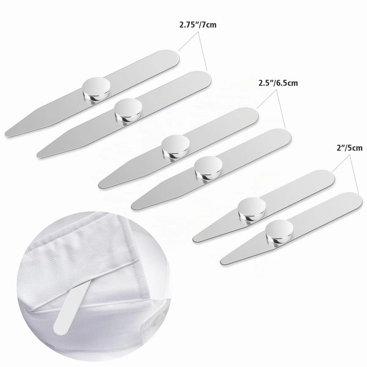 kragenstäbchen metall, Edelstahl hemdhalter herren mit 3X stärkere Magnete als die meisten hemdkragen stütze, hemdspanner herren halter shirt collar stays for men Geschenkbox