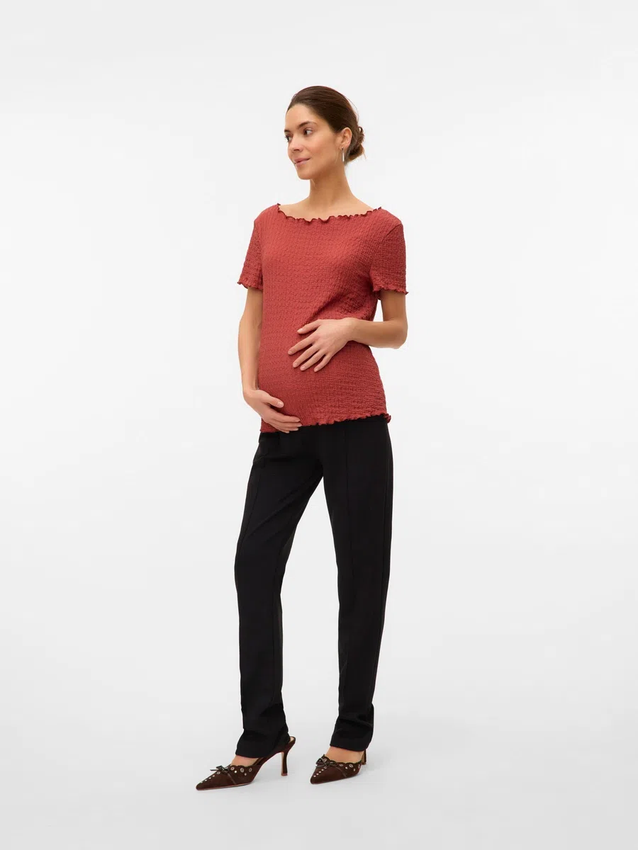 MAMALICIOUS Female Hose Normal geschnitten Hohe Taille Hosen | Trousers