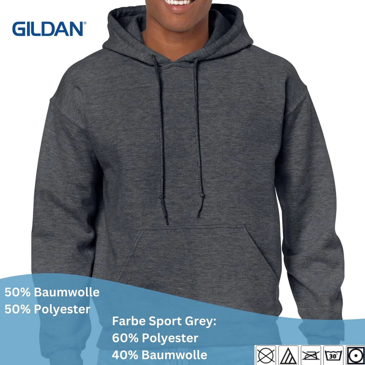 Gildan 2er Herren Kapuzenpullover Heavy Blend Set Hoodie Sweat M L XL 2XL 3XL 4XL 5XL in verschiedenen Farbsets & HLKauf-Block
