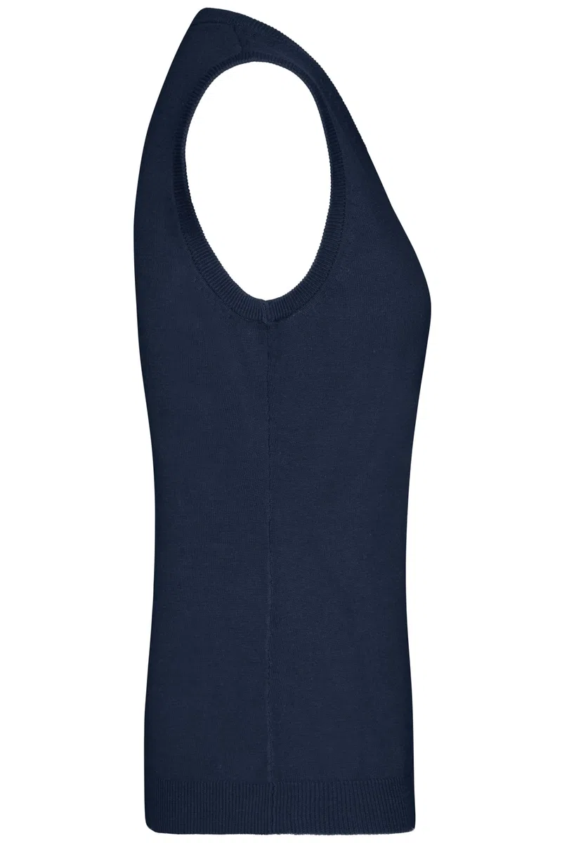 James & Nicholson Damen V-Pullunder - Tailliert Geschnittener Pullunder mit tiefem V-Ausschnitt
