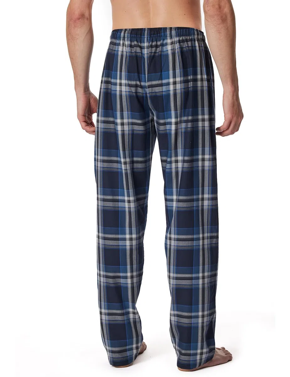 Schiesser Herren Schlafhose Lang Web - Mix + Relax - Organic Cotton Pyjamaunterteil (1er Pack)