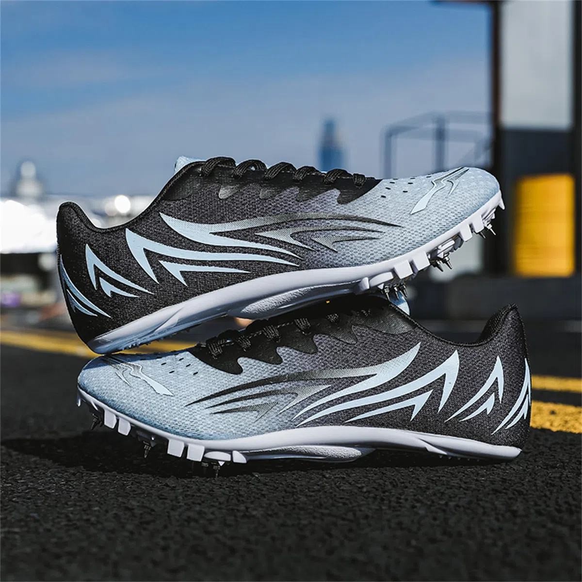 Damen Spikes Leichtathletikschuhe Kinder Rennlaufschuhe Leichte Sprint Springsportschuhe