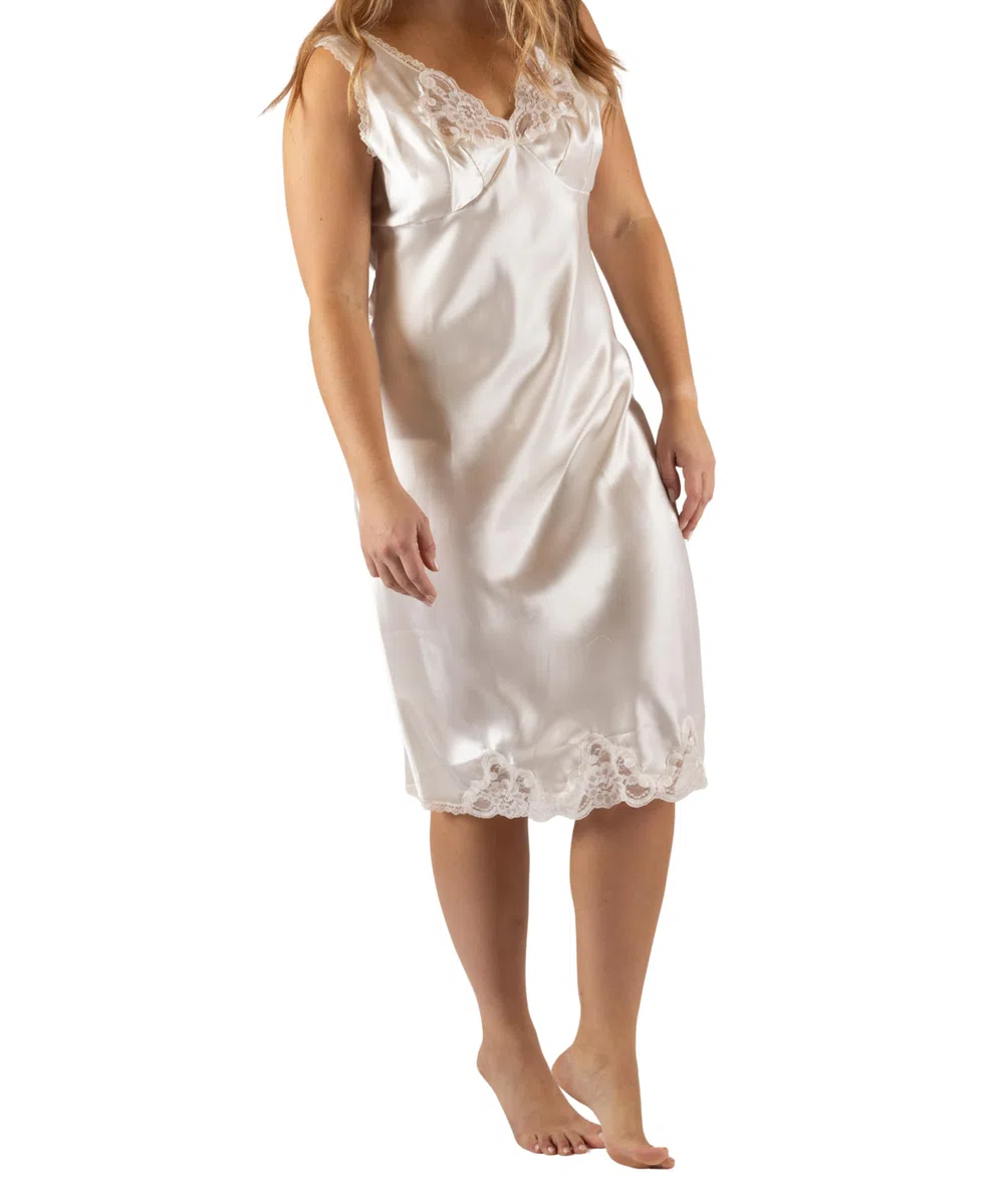 Shadowline Damen Women's Rochelle Satin Full Slip with Adjustable Straps Voller Schlupf