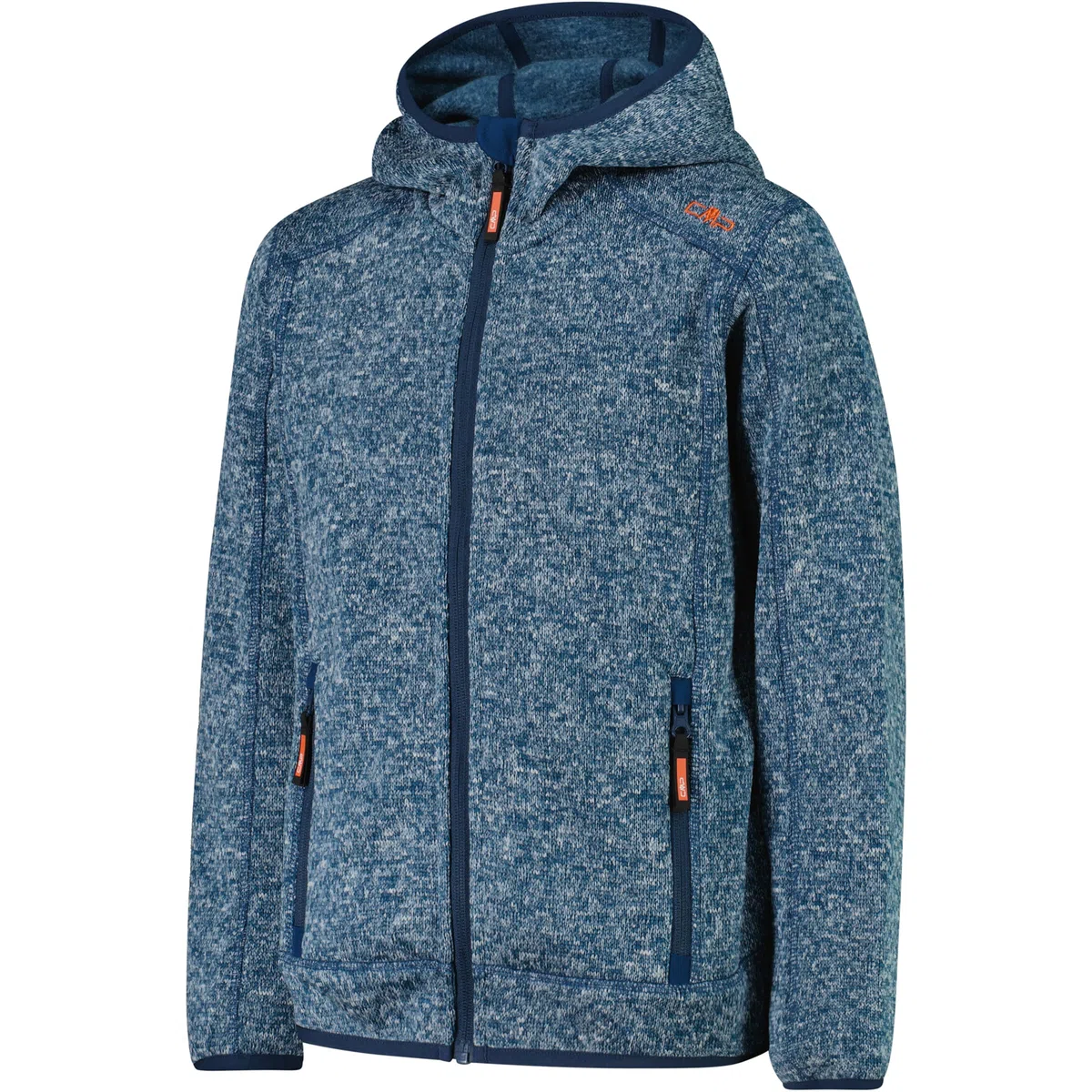 CMP Kid Jacket FIX Hood Midnight-Carrot - 152
