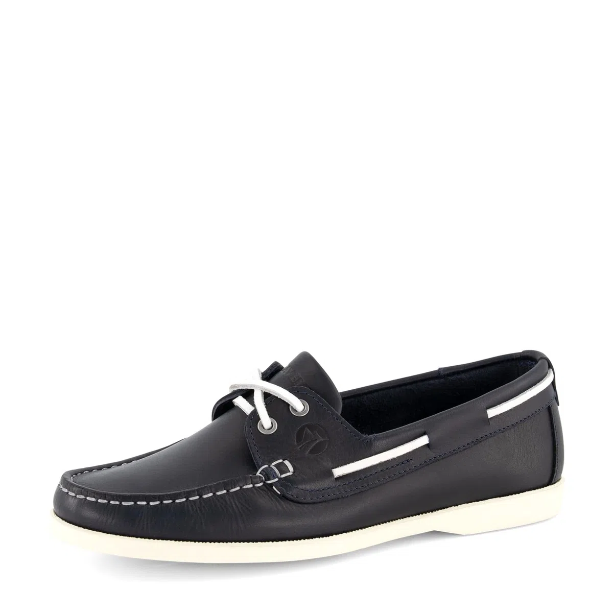 Travelin' Damen Exmouth Lady Slip On Nautical Leder Sommerschuhe - Blau