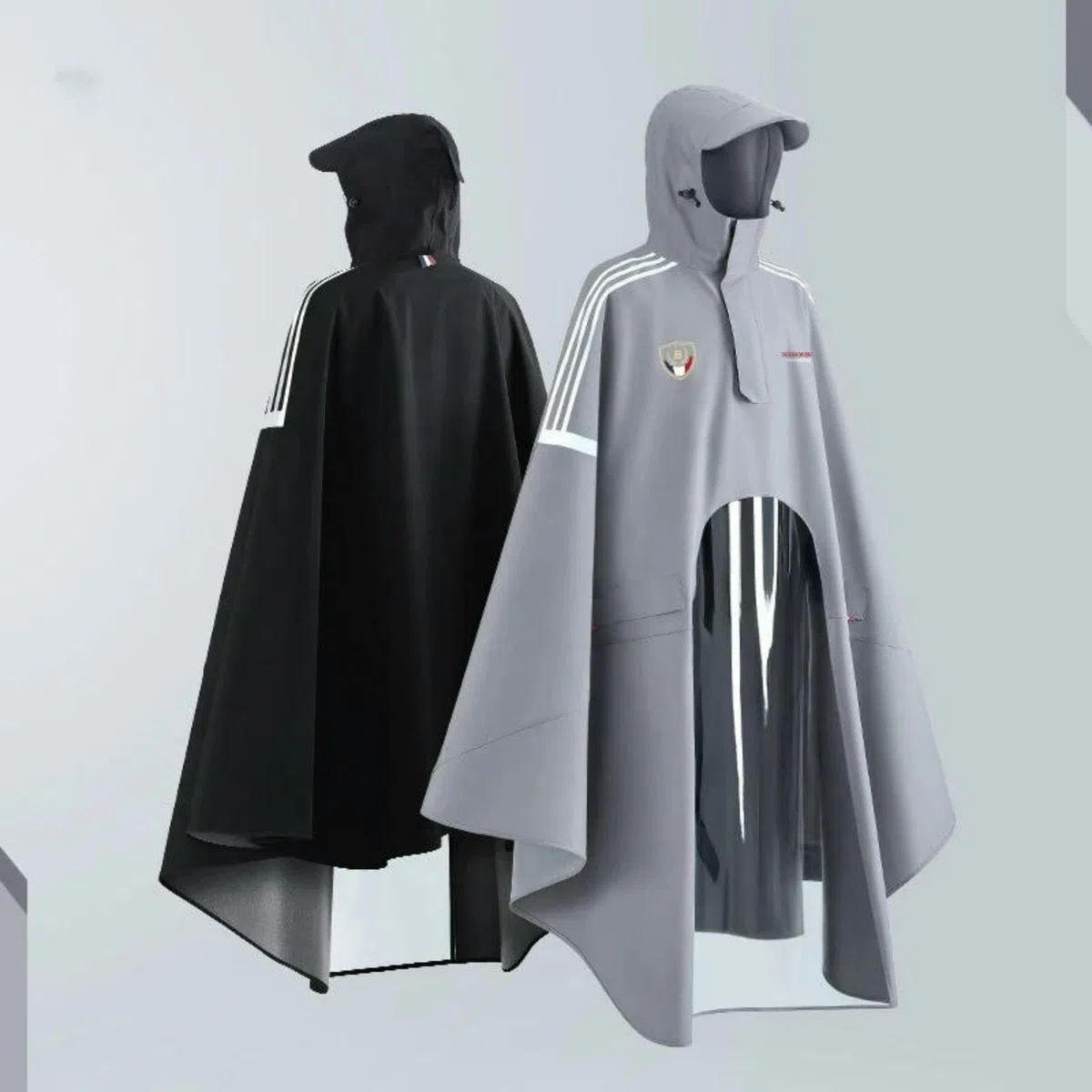 Regenponcho Regenmantel Für Elektrofahrräder, Dicker, Wasserdichter Poncho Aus TPU Mit Kapuze, Regenbekleidung Zum Wandern, Radfahren Und Bei Starkem Regen