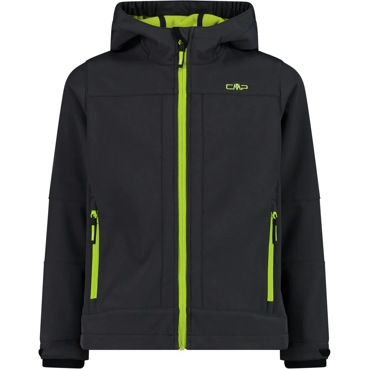 CMP KID JACKET FIX HOOD ANTRACITE-ACIDO