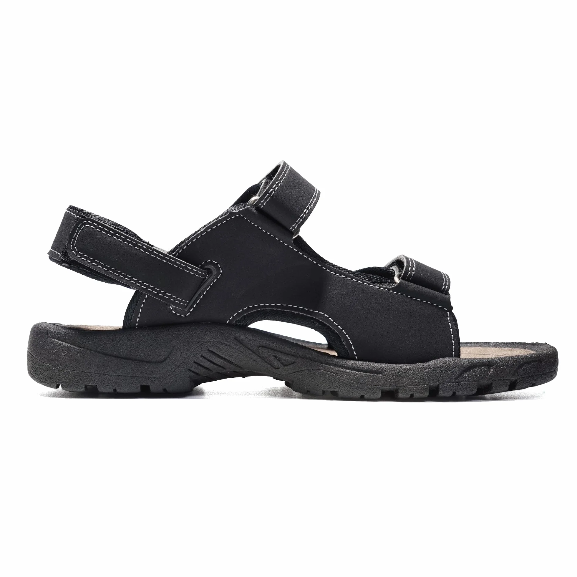 JOMIX Athletische Sandalen Herren Klettverschluss Sommer Rutschfest Flach Wandersandalen Outdoor Strand Reisen Trekking Wander