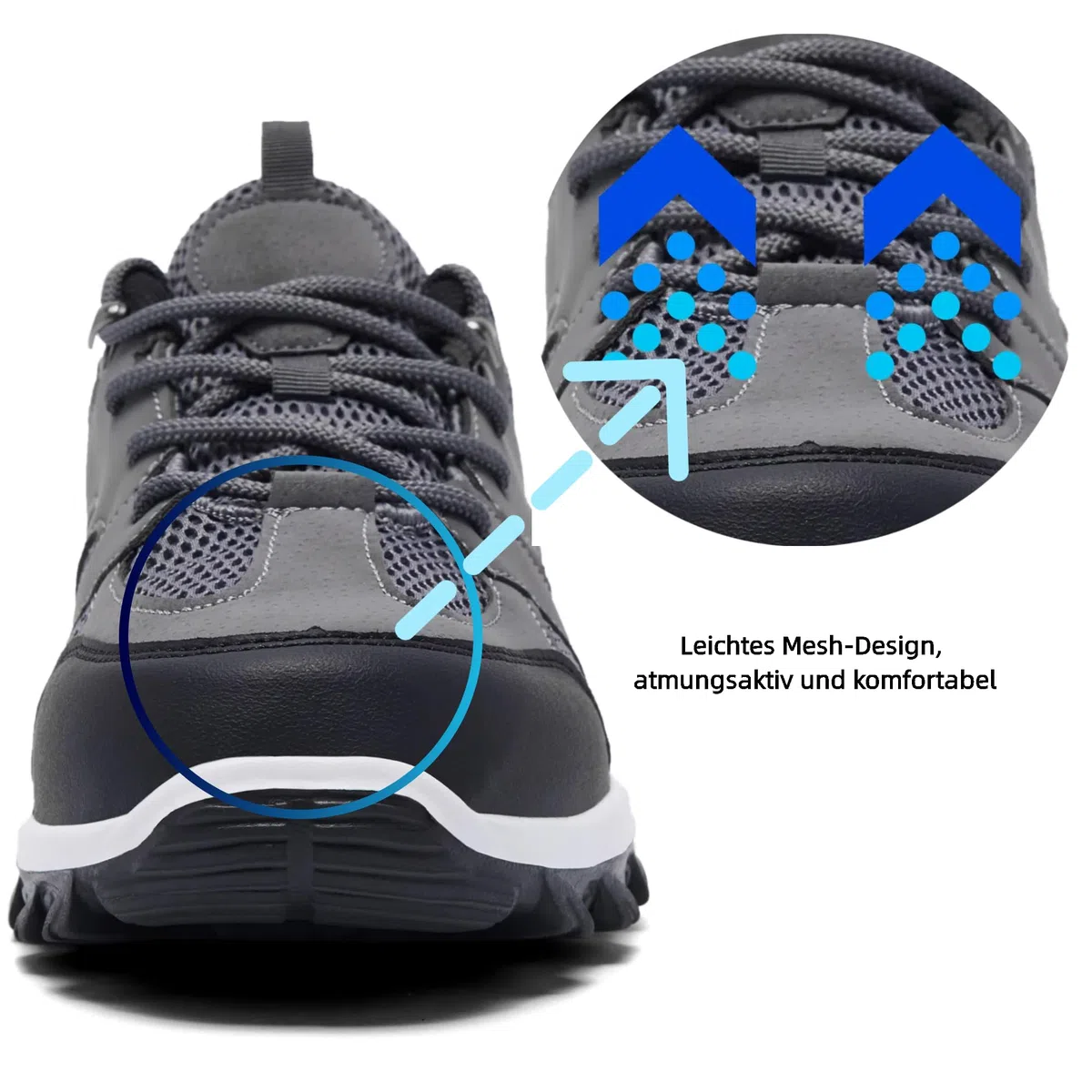 Herren Schuhe Trekking Wanderstiefel Traillaufschuhe Laufschuhe Turnschuhe Sportschuhe Outdoor-bereit Ultralight Belüftung Schuhe