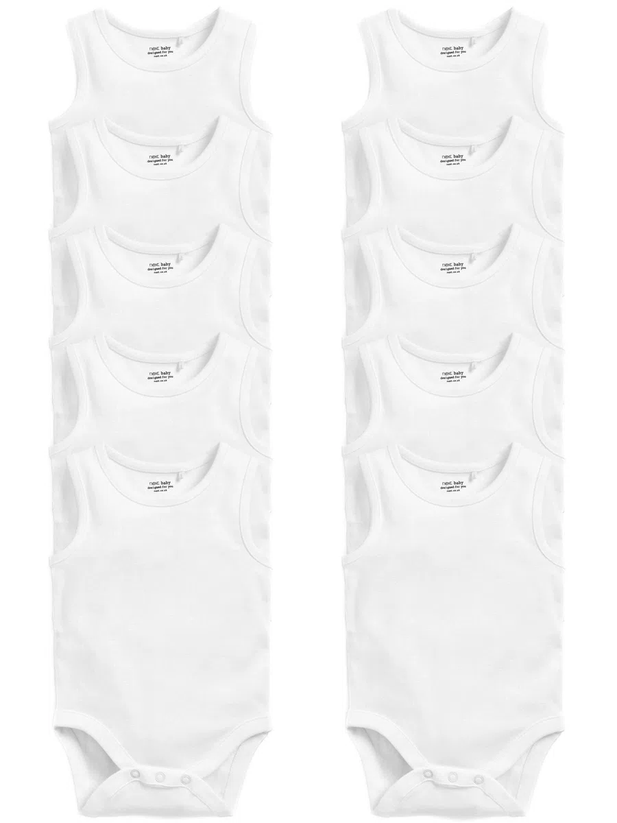 NEXT Baby 10er-Pack Bodysuits im Trägertop-Stil