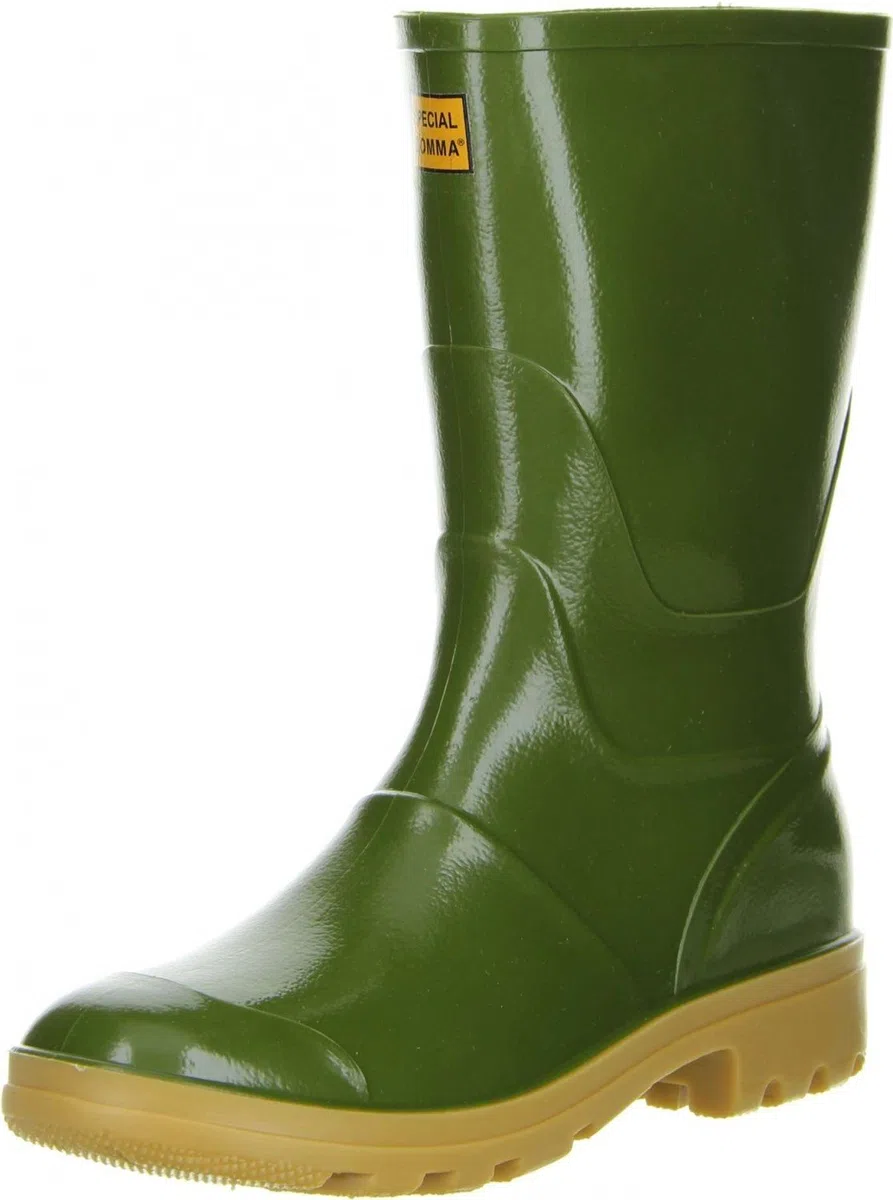 G&G Damen Herren wasserdichte Gummistiefel Regenschuhe grün, Größe:44, Farbe:Grün
