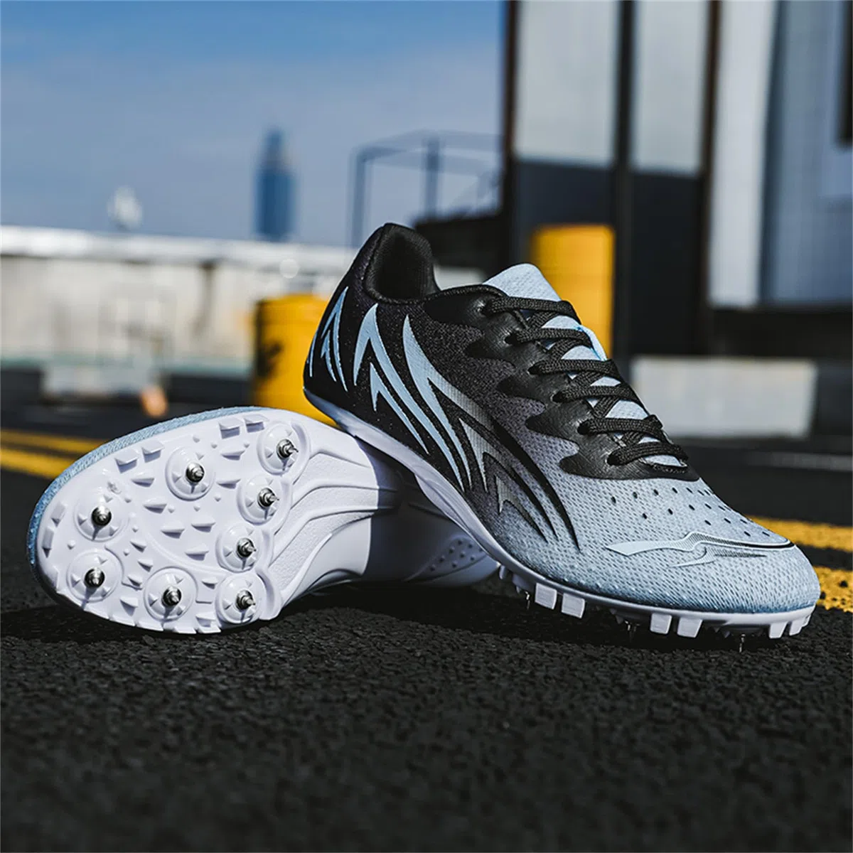 Damen Spikes Leichtathletikschuhe Kinder Rennlaufschuhe Leichte Sprint Springsportschuhe