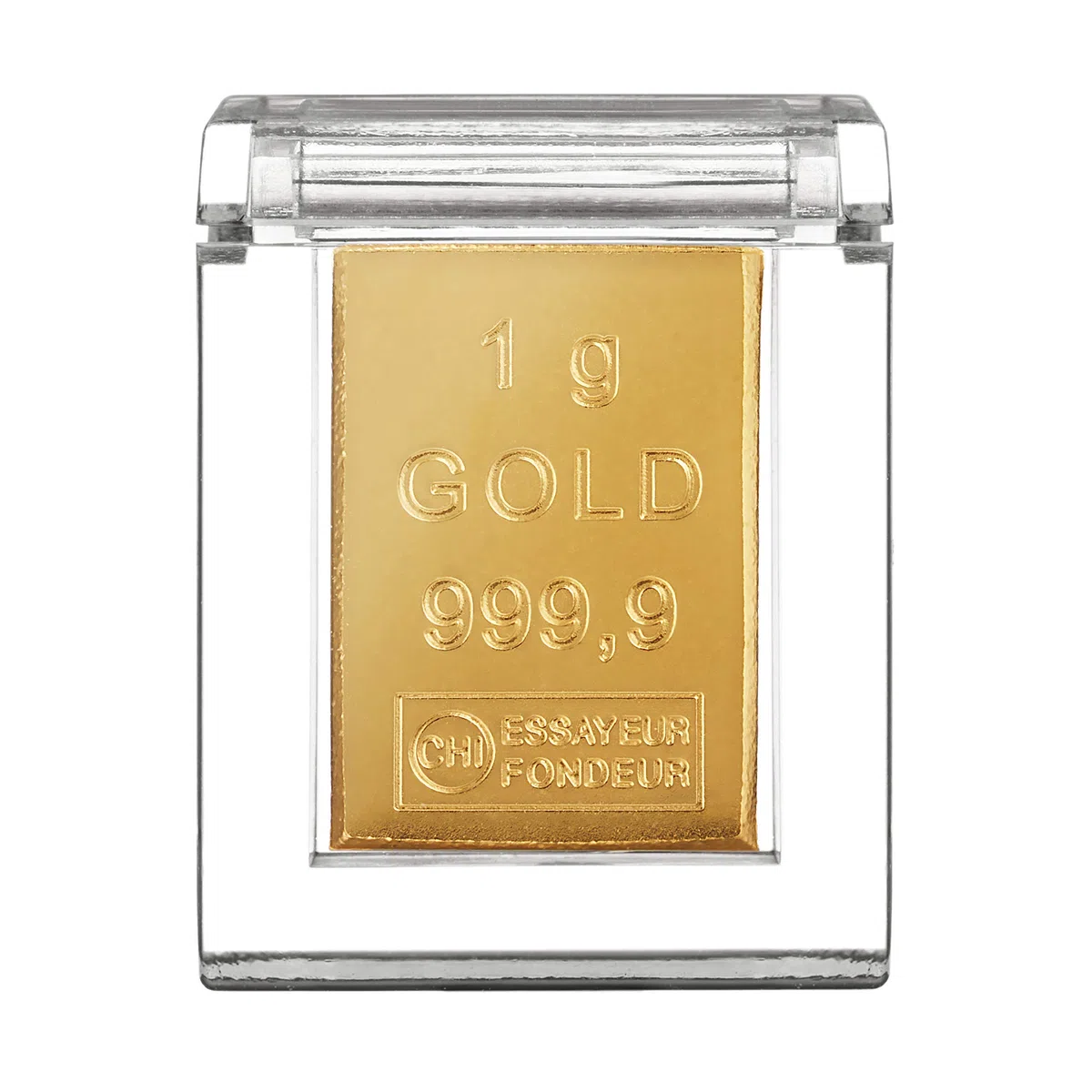 Goldstücke24 - Gold verschenken - 1g Goldbarren im hochwertigen Echtholzetui - Grußkarte - tolle Geschenkidee - Feingold 999.9
