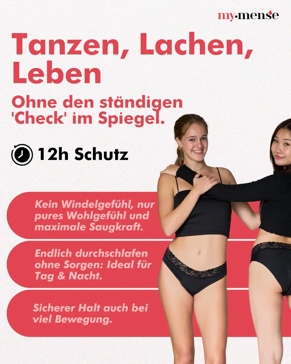 Seamless Periodenslip Magnolia Pro I Größen 30-52 I Periodenunterwäsche mit starker Saugkraft, ersetzt bis 4 Tampons & 12h Schutz I Ultradünn, auslaufsicher & nahtlos I Für starke Tage & Nacht