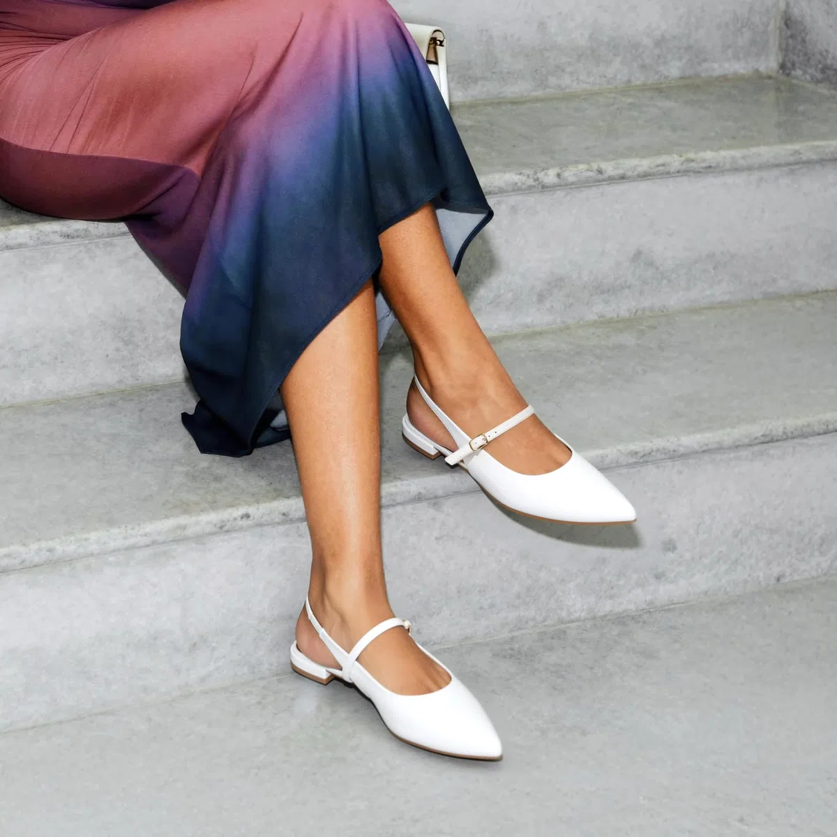 DREAM PAIRS Damen-Schuhe, lässig, spitzer Zehenbereich, Ballett-Komfort, weiche Slip-on-Flachschuhe