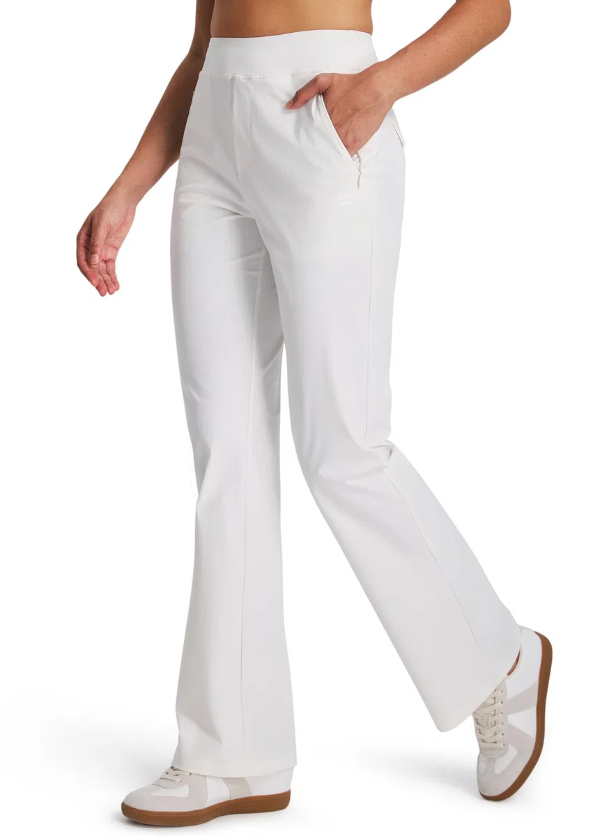 Libin Damen Golfhose Bootcut Schlaghose Hoher Bund Stretch Lässige Freizeithose Reißverschlusstaschen Leichte Sommer Anzughose Busines Schlupfhose Sweathose Reisehose