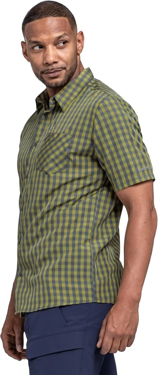 Schöffel Herren CIRC Shirt Style Dalfoss MNS, kreislauffähiges Kurzarm Hemd, nachhaltiges Wandershirt mit Sonnenschutz, schnell trocknend