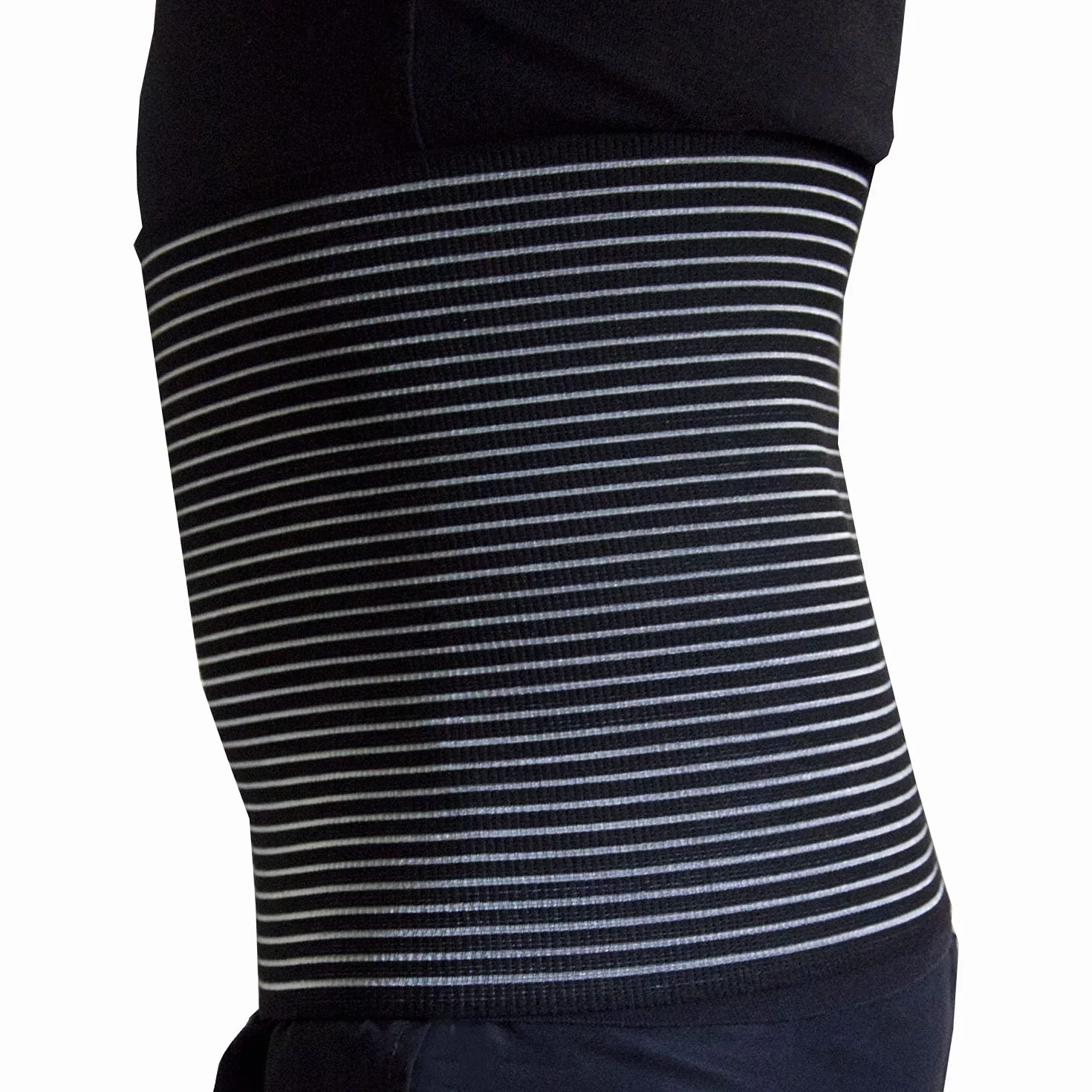 BODYPERFECT Bauchgurt nach geburt Bauchband nach der Operation Postpartum Gürtel für Damen Rückenstütze des Bauchbandbinders Einstellbare Verschlusshöhe 24 cm (Schwarz, S)