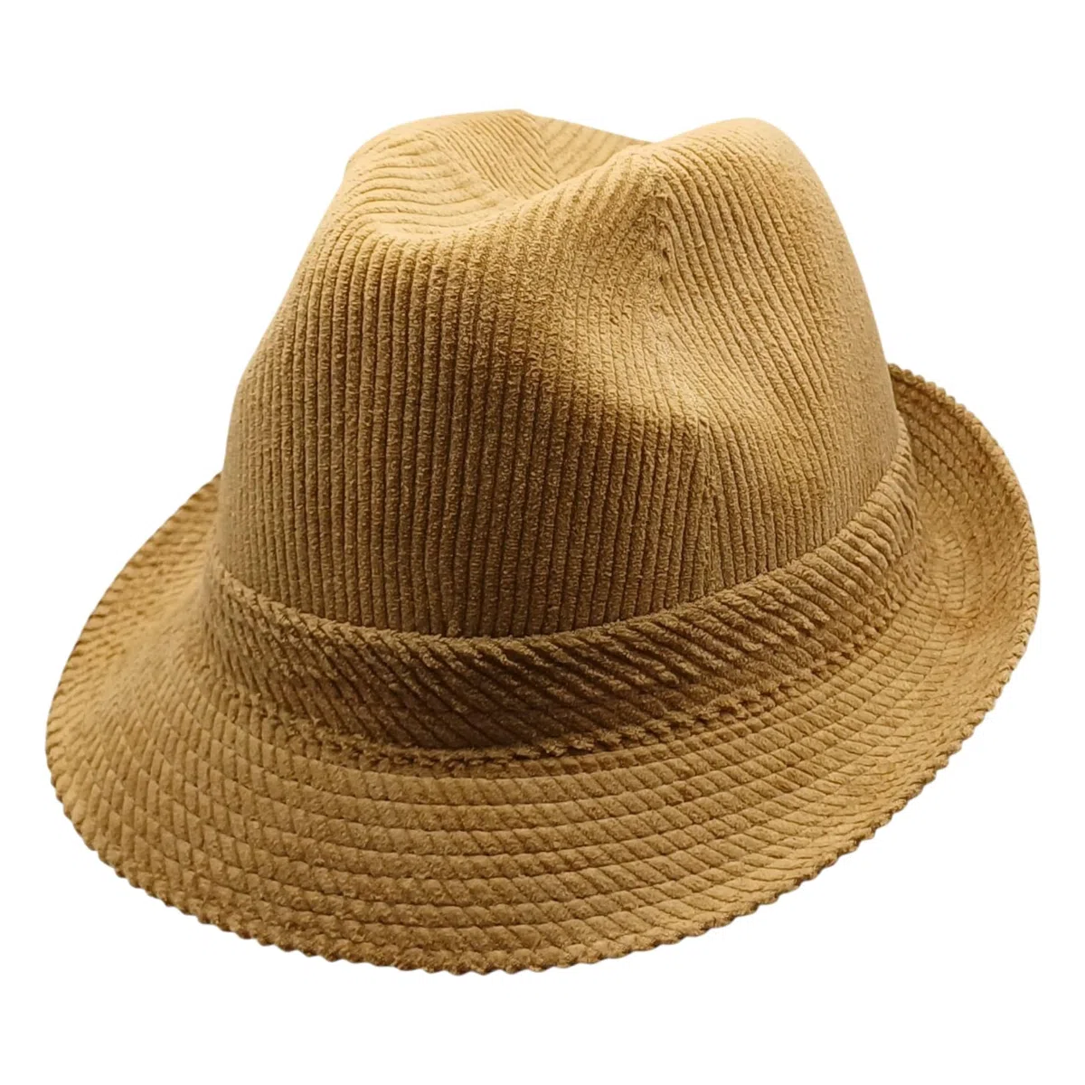 Der Klassische Hausmeister Krause Trilby-Cordhut - Stabiler Hut aus Baumwolle in Beige - Kordhut in 100% Baumwolle