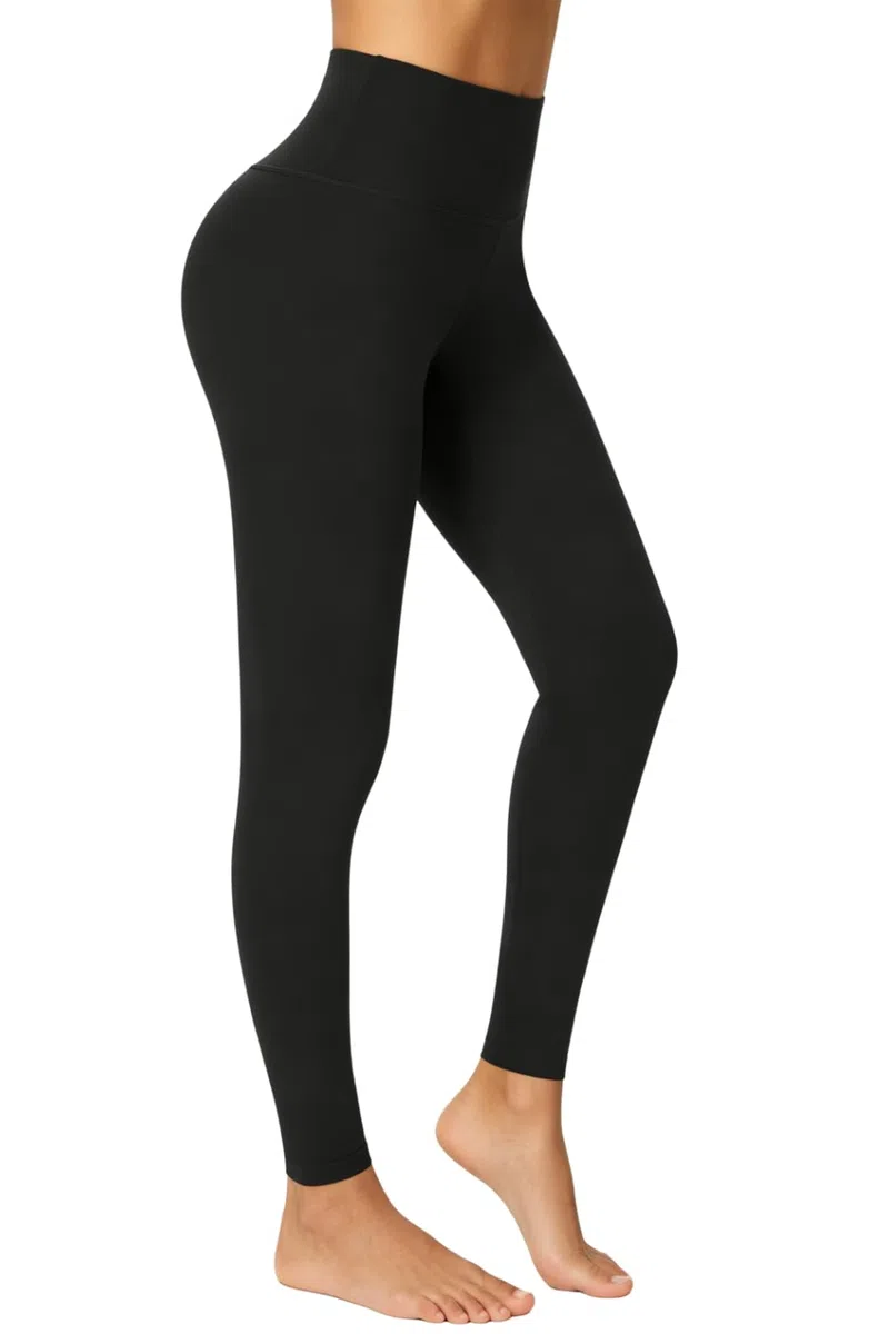 Sport Leggings Damen High Waist mit Innentasche -Blickdicht Leggins Sporthose Laufhose für Yoga Gym