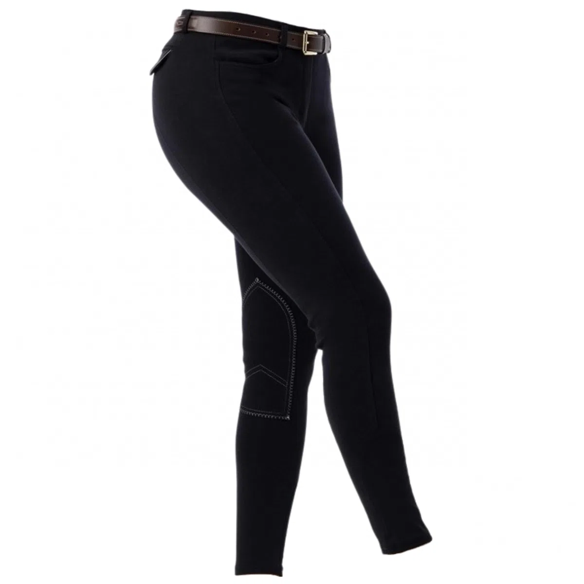 Riding World - Reithose für Damen & Kinder Alexandrie | Reiterhose mit Kniebesatz aus Stoff | mit Eingrifftaschen vorn | Reitleggings in sechs Farben | Reitbekleidung in Größe 104-176 & 32-44