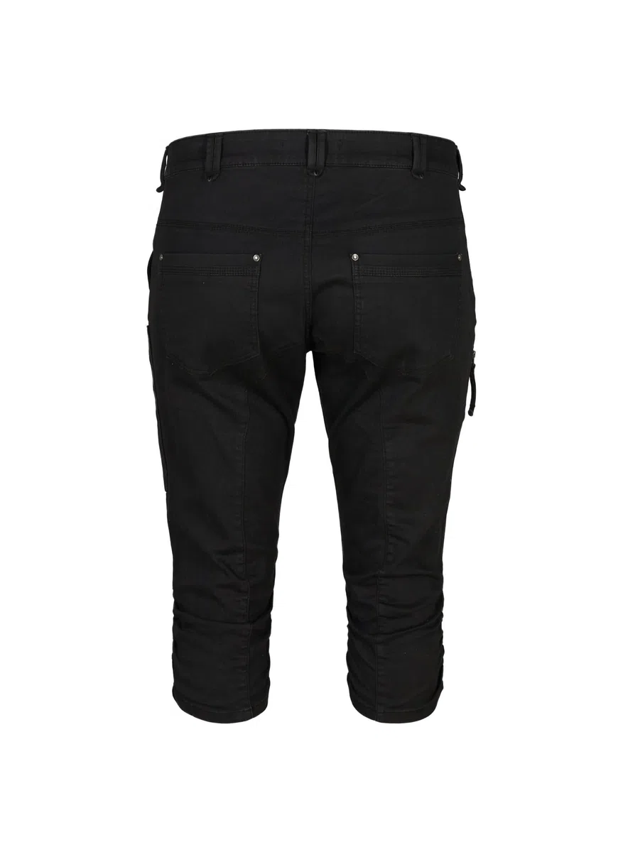 Zizzi Damen Große Größen Capri-Jeans Slim Fit Taschen Größe 42-60
