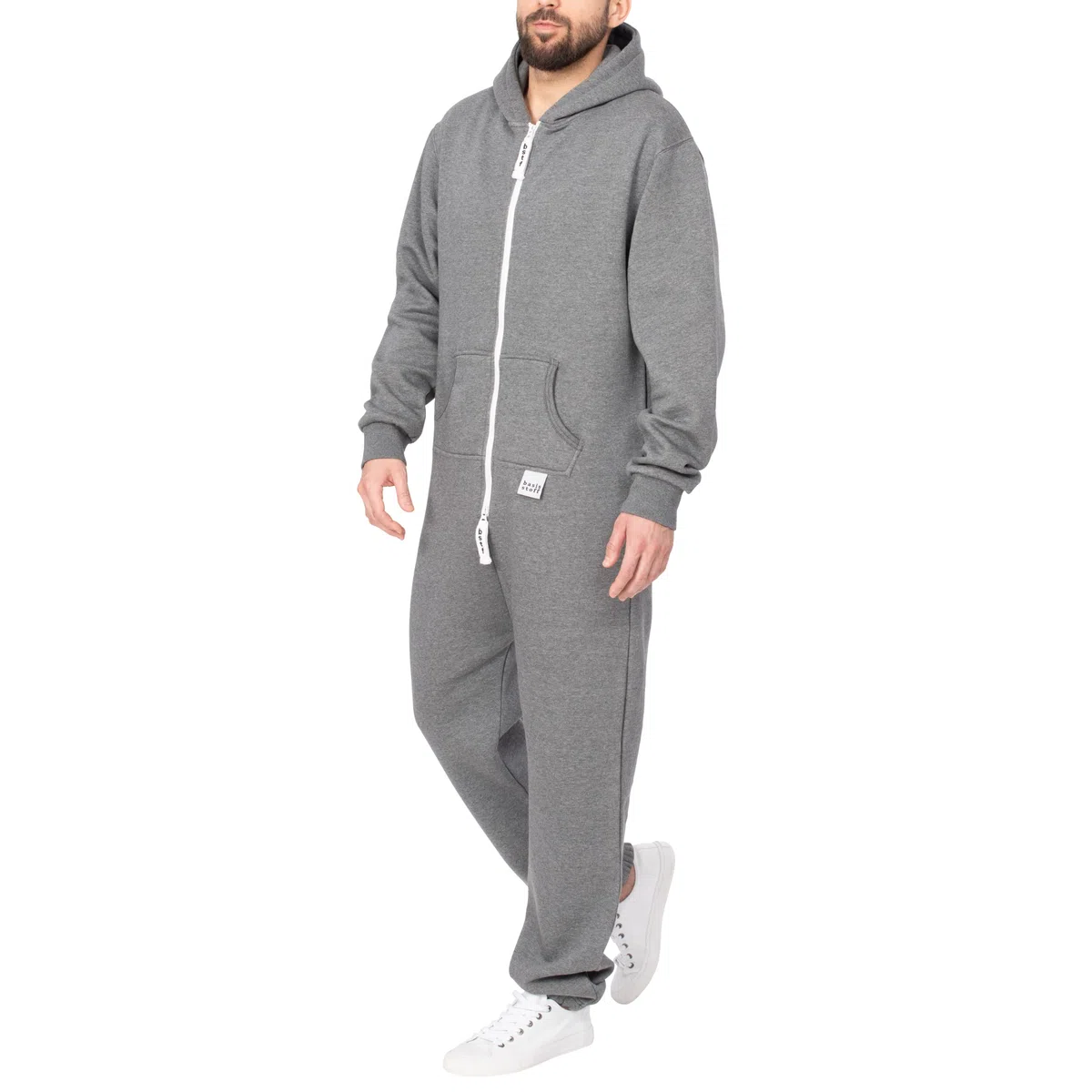 Sheeesh Herren Jumpsuit Overall Onesie Einteiler Hausanzug Baumwolle