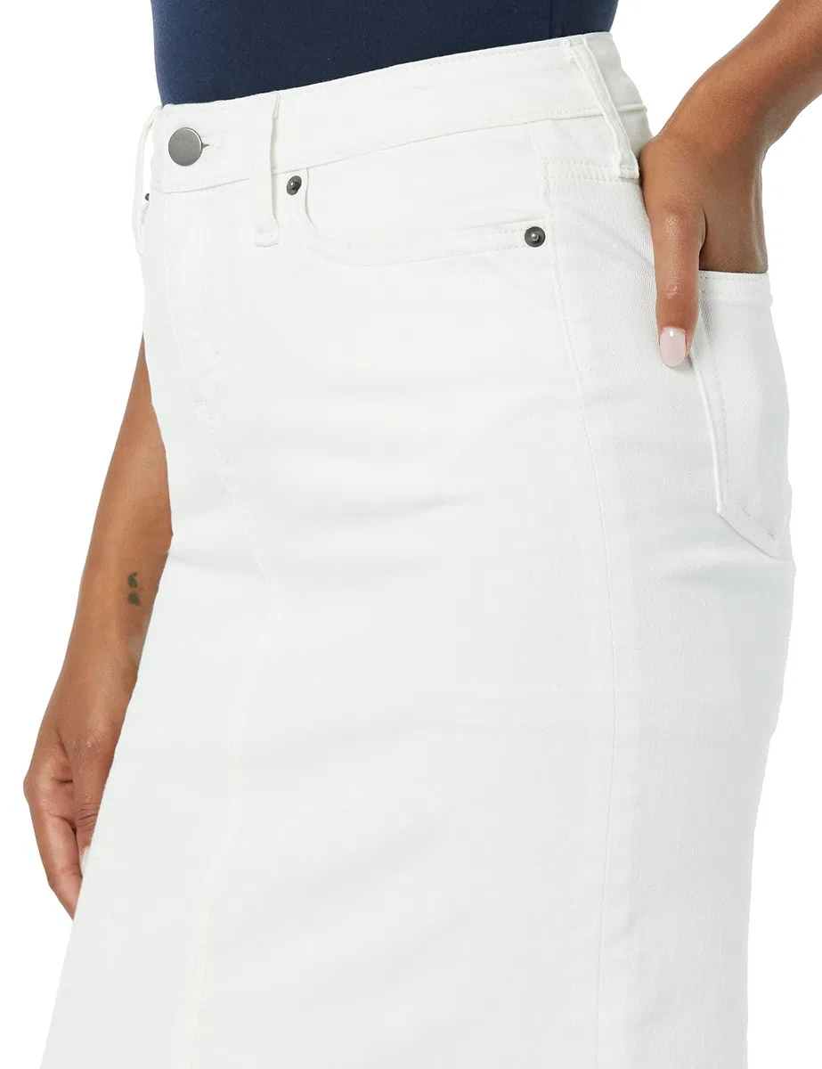 Amazon Essentials Damen Klassischer 5-Taschen-Jeansrock mit Stretchanteil, 60,3cm Länge (Erhältlich in Übergröße)